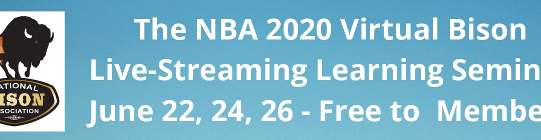 Virtual Bison Learning Webinar replaces NBA Summer Conference